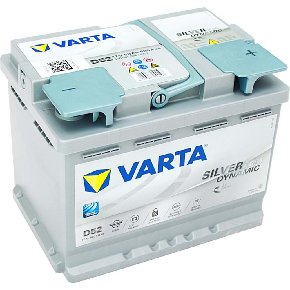 VARTA 12V 60AH 680EN D52 AGM START STOP AKÜ