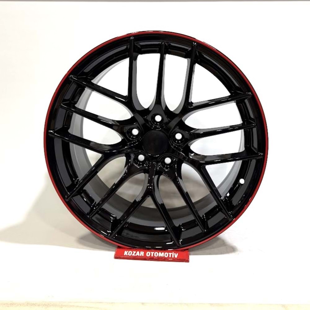 185X112 18121 8*18 ET35 73,1 BLACK+LIP RED LİP DIAMOND