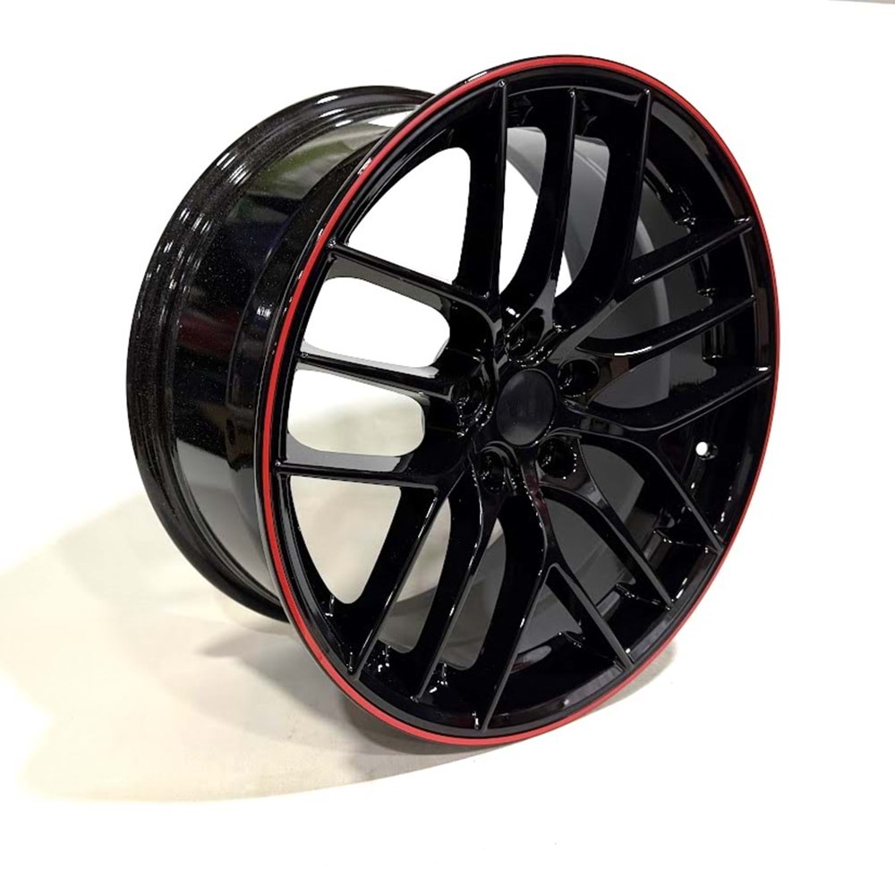 185X112 18121 8*18 ET35 73,1 BLACK+LIP RED LİP DIAMOND