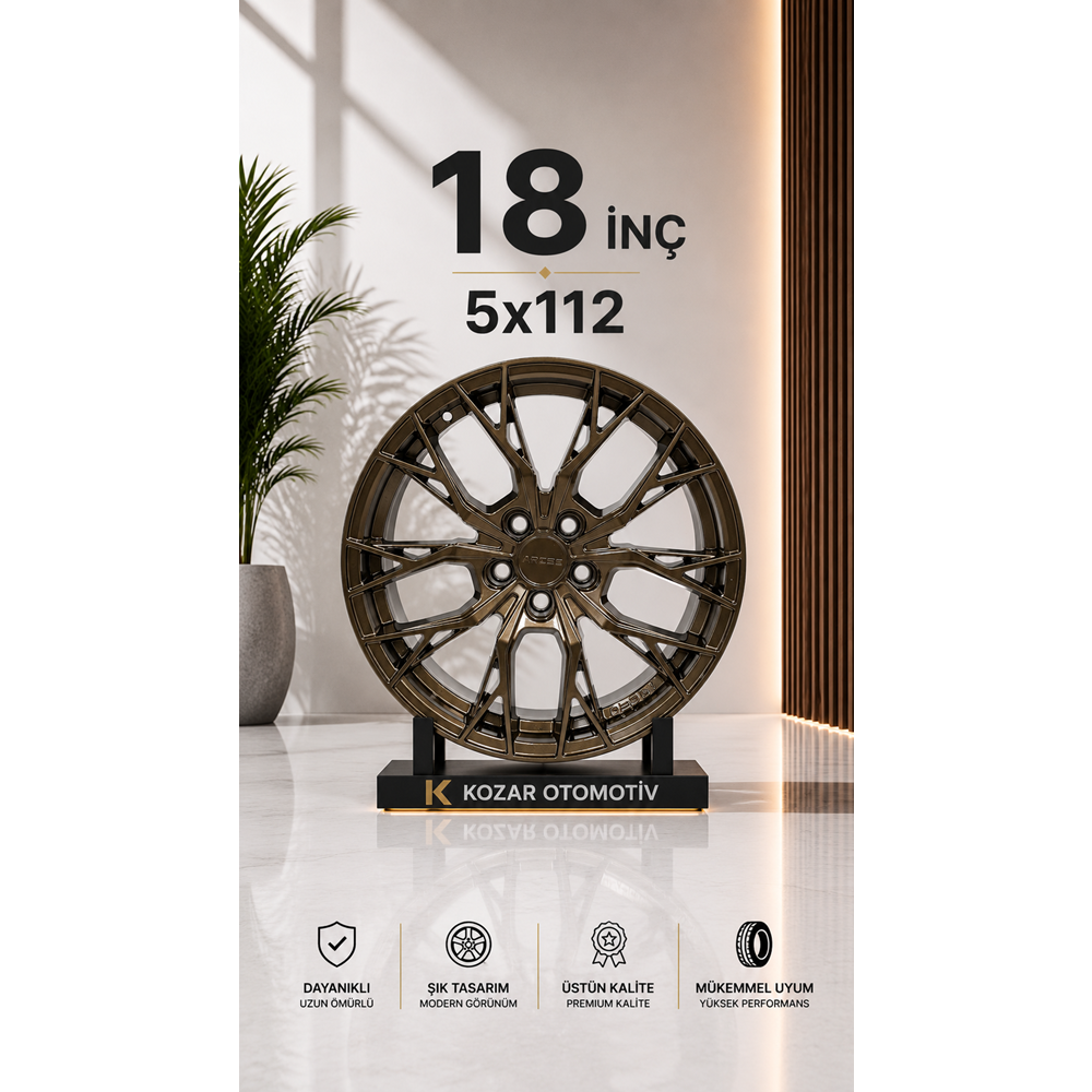 185X112 ARC-G6928-42 8*18 ET35 66,6 GLOSS BRONZE ROMA