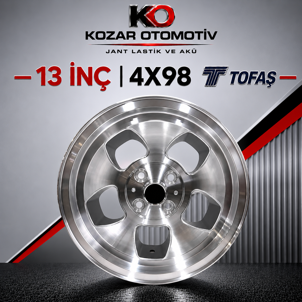 134X98 EXP-E2301 6,5*13 ET-10 60,1 BLACK MACHINED+MILLING (KMP1)