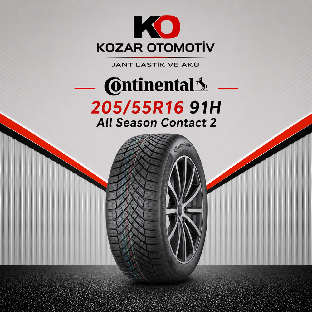 Continental 2055516 91H All Season Contact 2 DOT:2026