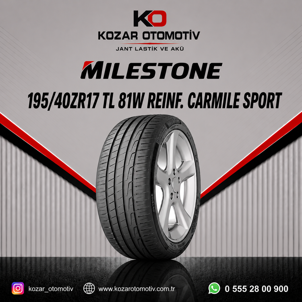 Milestone 1954017 TL 81W REINF. CARMILE SPORT DOT:2026