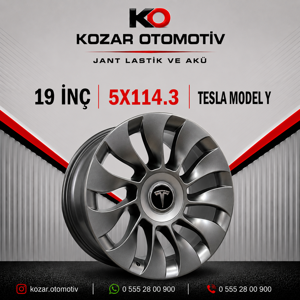 195X114 AGT Wheels 19250 ET45 9.5X19 64.1 mm (Tesla)