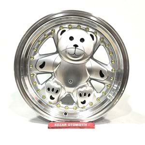 154X100 R1W-L1770-1 8*15 ET25 73,1 MACHINED LIP SILVER