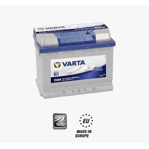 VARTA 12V 60AH D24 STANDART AKÜ