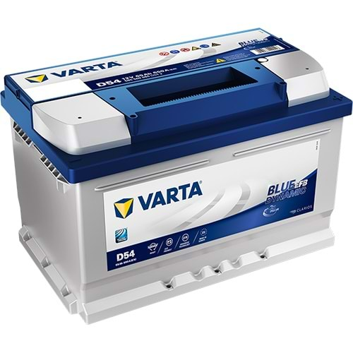 VARTA 12V 65AH 650EN D54 EFB ALÇAK KASA START STOP AKÜ