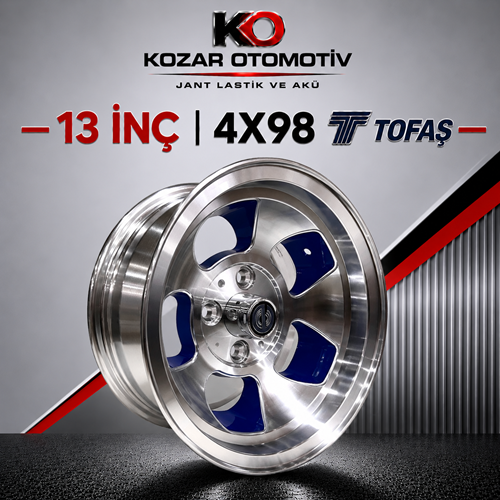 134X98 EXP-E2301 6,5*13 ET-10 60,1 BLUE MACHINED+MILLING (KMP1)