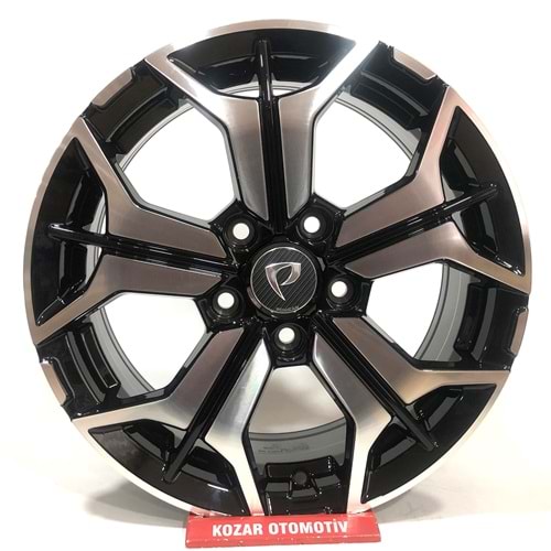 165X114 BK-5846 6*5*16 ET38 66.1 BLACK MACHINED XL