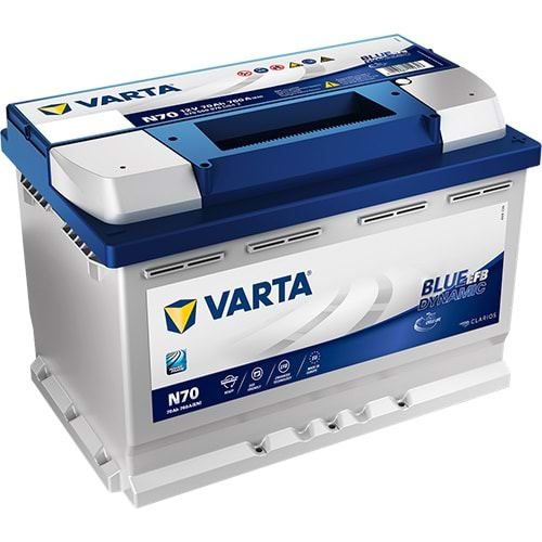 VARTA 12V 70AH 760EN N70 EFB START STOP AKÜ